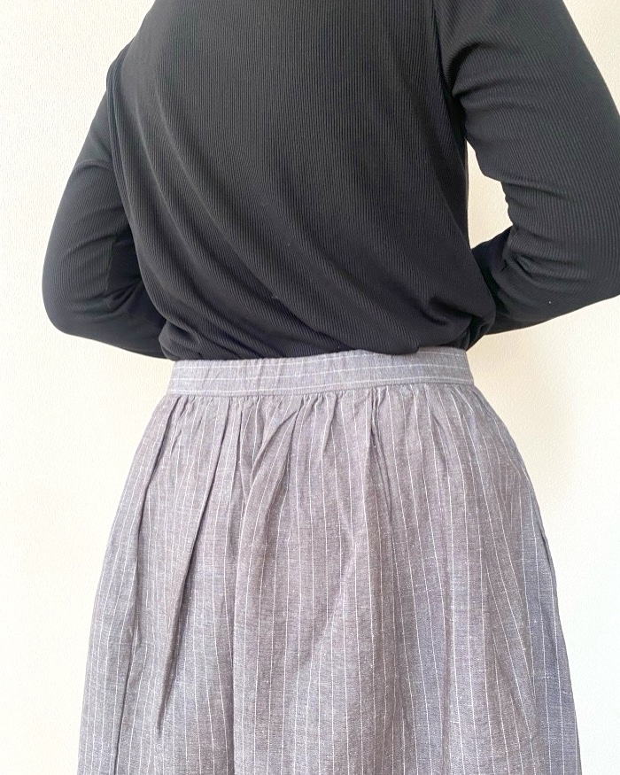 無印良品の「婦人 ヘンプ コットンイージーロングスカート」