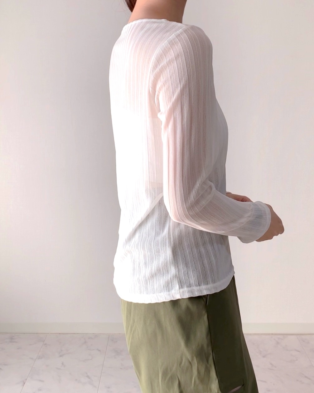 GUの「シアーリブプルオーバーZ」