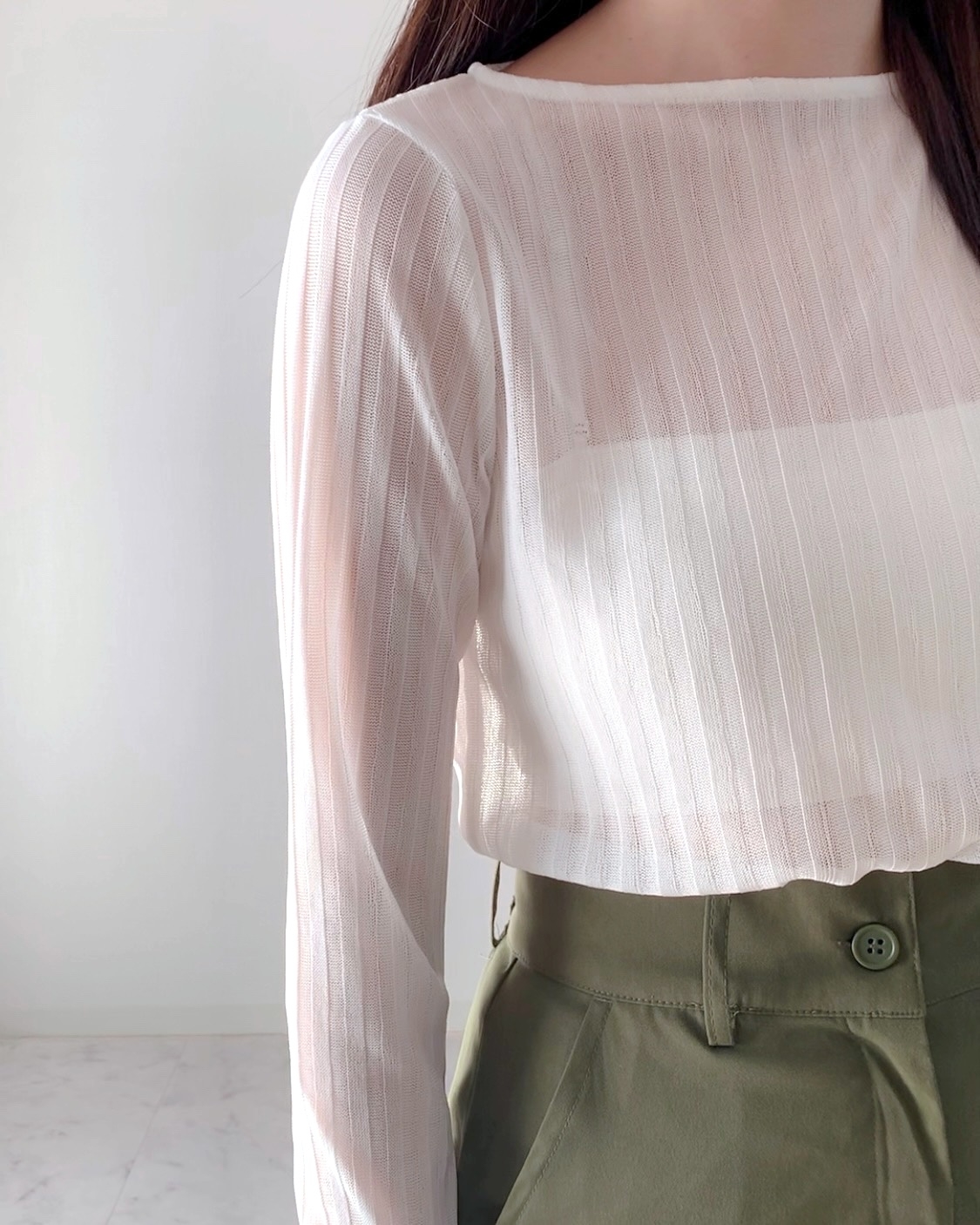 GUの「シアーリブプルオーバーZ」