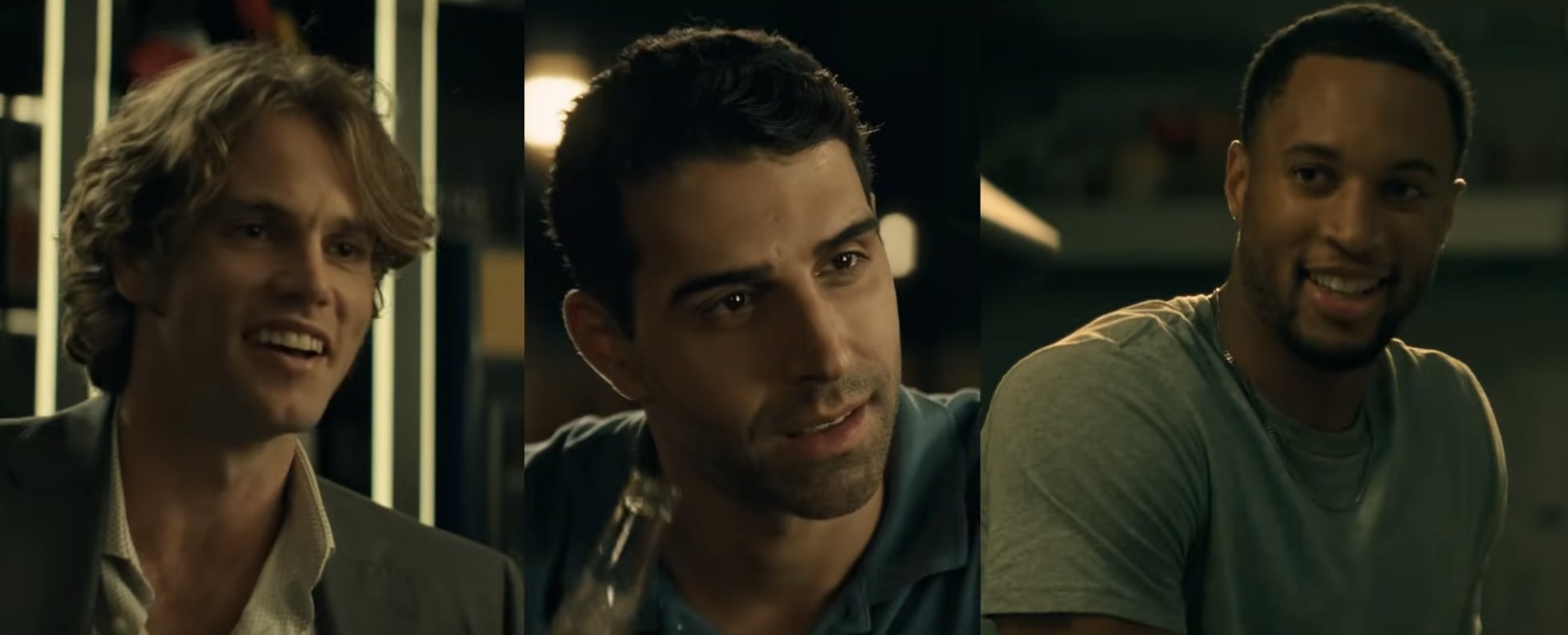Split image of Kyle, Norman, and Mitch in "F Marry Kill."