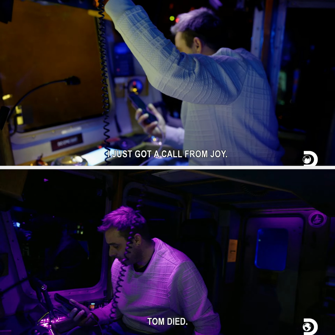 "Just got a telephone from Joy. Tom died."