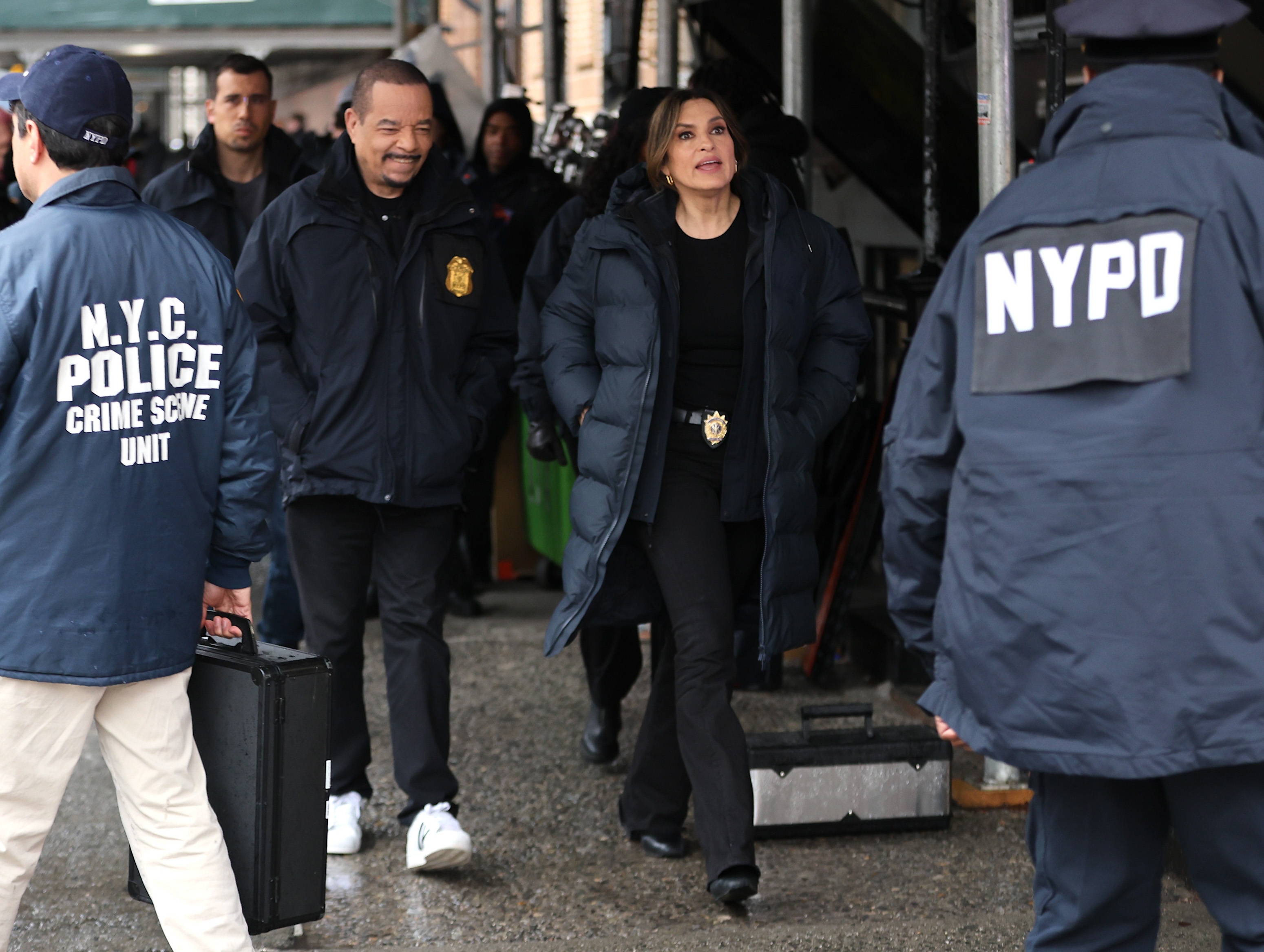 Ice-T filming Law & order