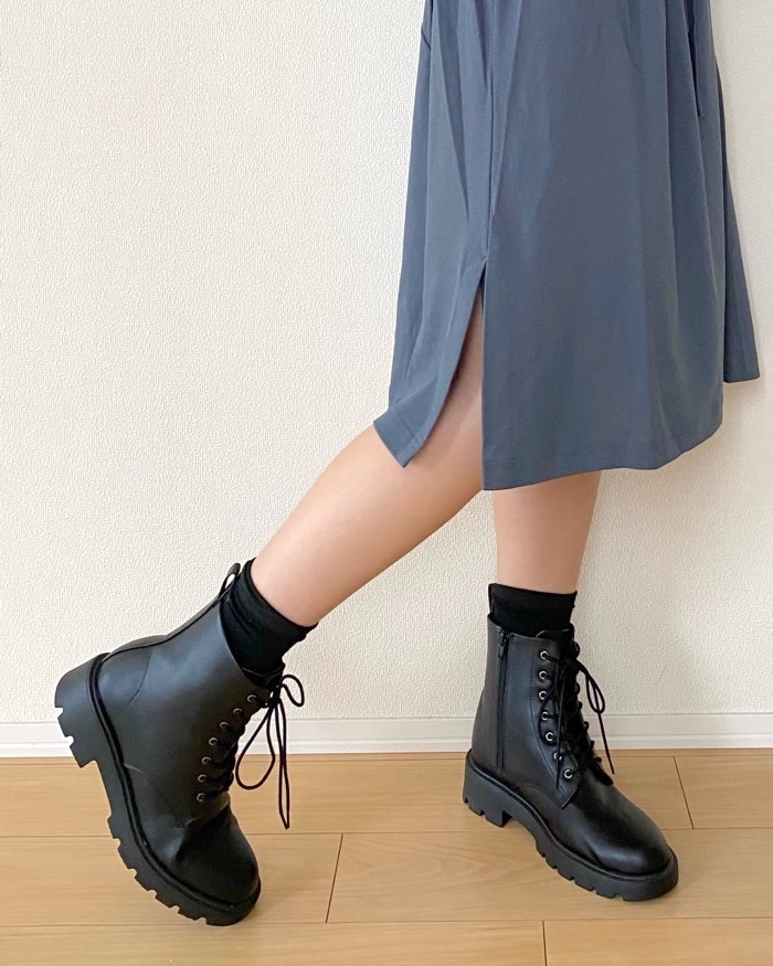 ユニクロの「ジャージーワンピース/5分袖」