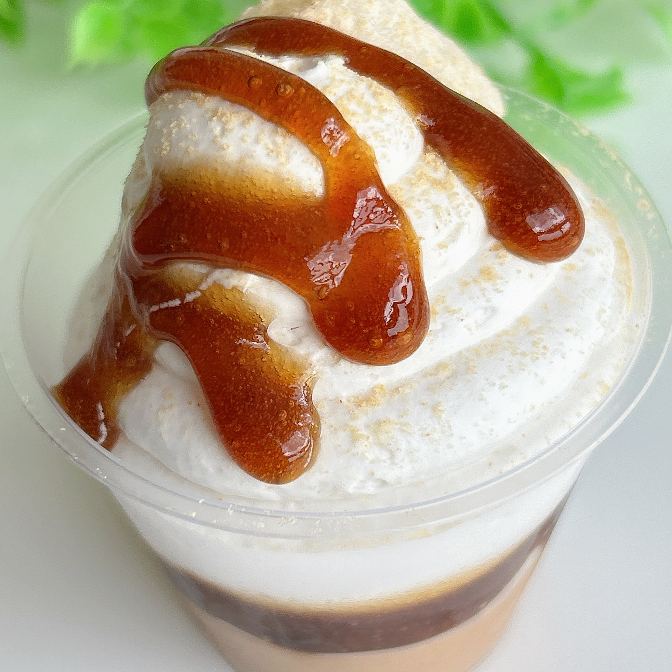 LAWSON(ローソン)の「Uchi Café×桔梗屋 ソフトクリーム風パフェ」