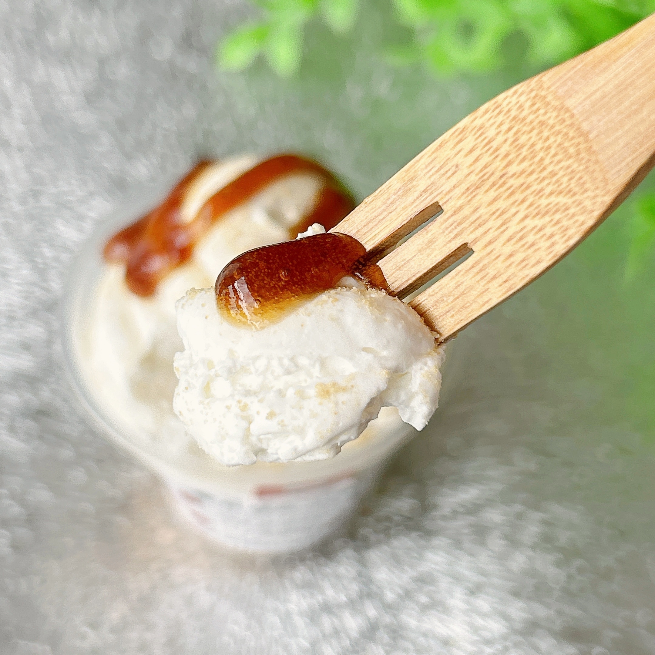 LAWSON(ローソン)の「Uchi Café×桔梗屋 ソフトクリーム風パフェ」