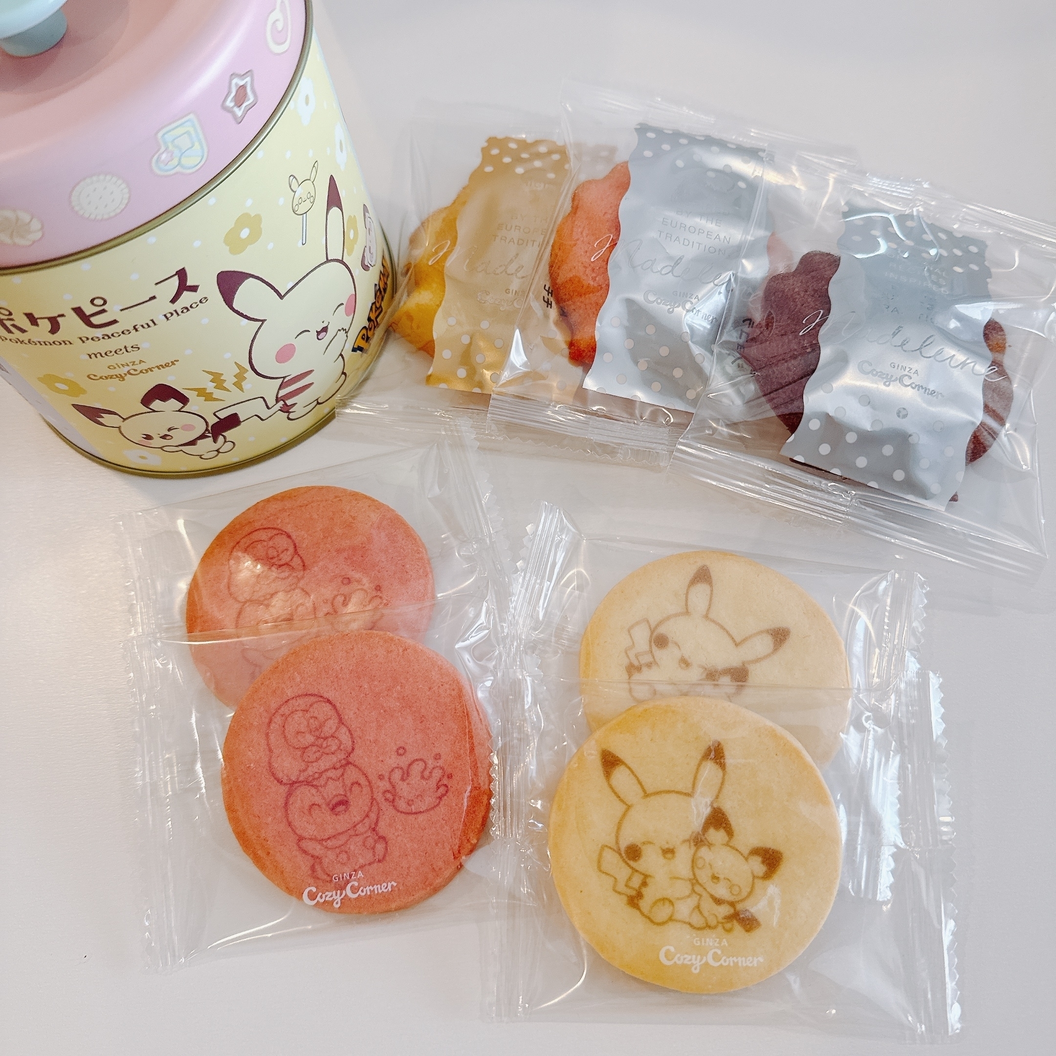 コージーコーナー「<ポケピース>スイーツ缶(7個入)」