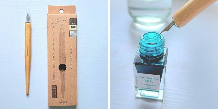 ハンズで見つけたおすすめ文具「パイロット つけペン いろうつし（iro-utsushi） 木軸 F（細字）」