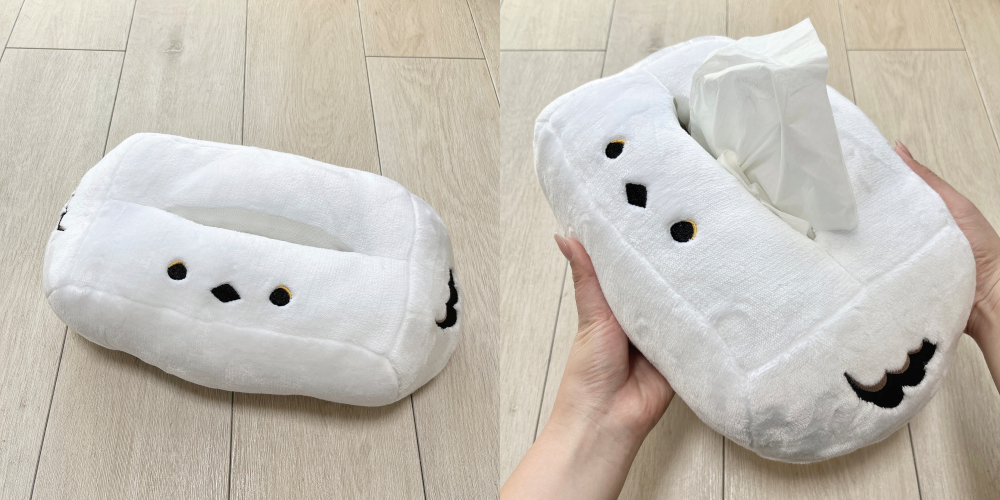 ニトリのおすすめ雑貨「ぼく、シマエナガ。 ティッシュケース（ホワイト）」