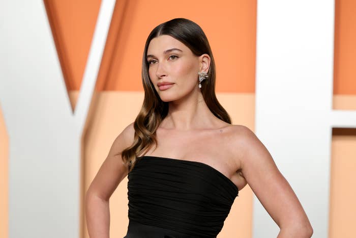 Hailey Bieber red carpet