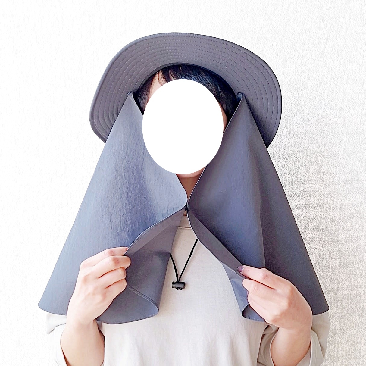 無印良品「UVカット 日陰を持ち歩く サファリハット」