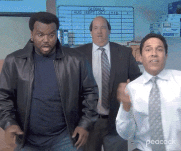 Men dancing in &quot;The Office.&quot;