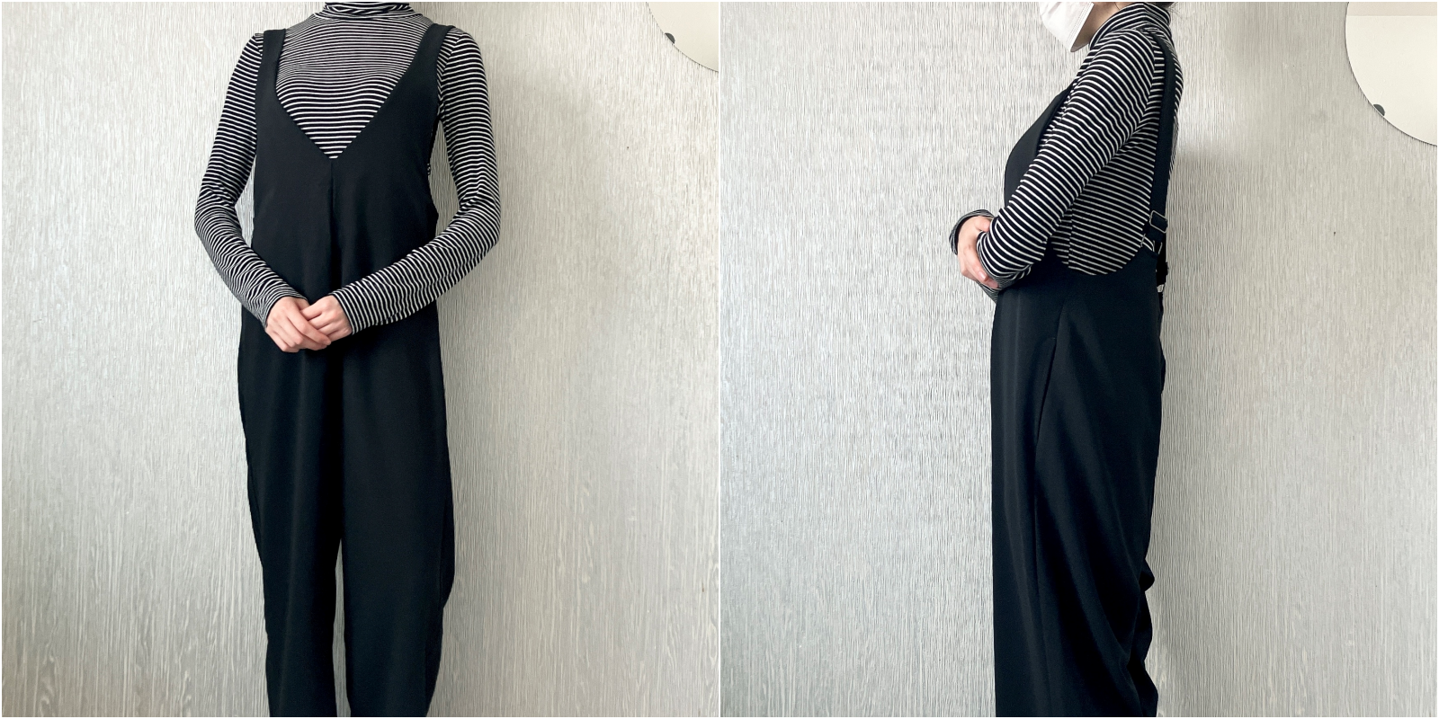 GU(ジーユー)のおすすめサロペット「カットソーサロペットパンツ」