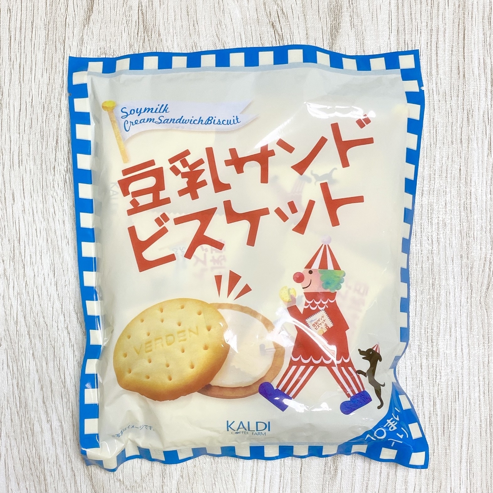 カルディの「豆乳サンドビスケット」