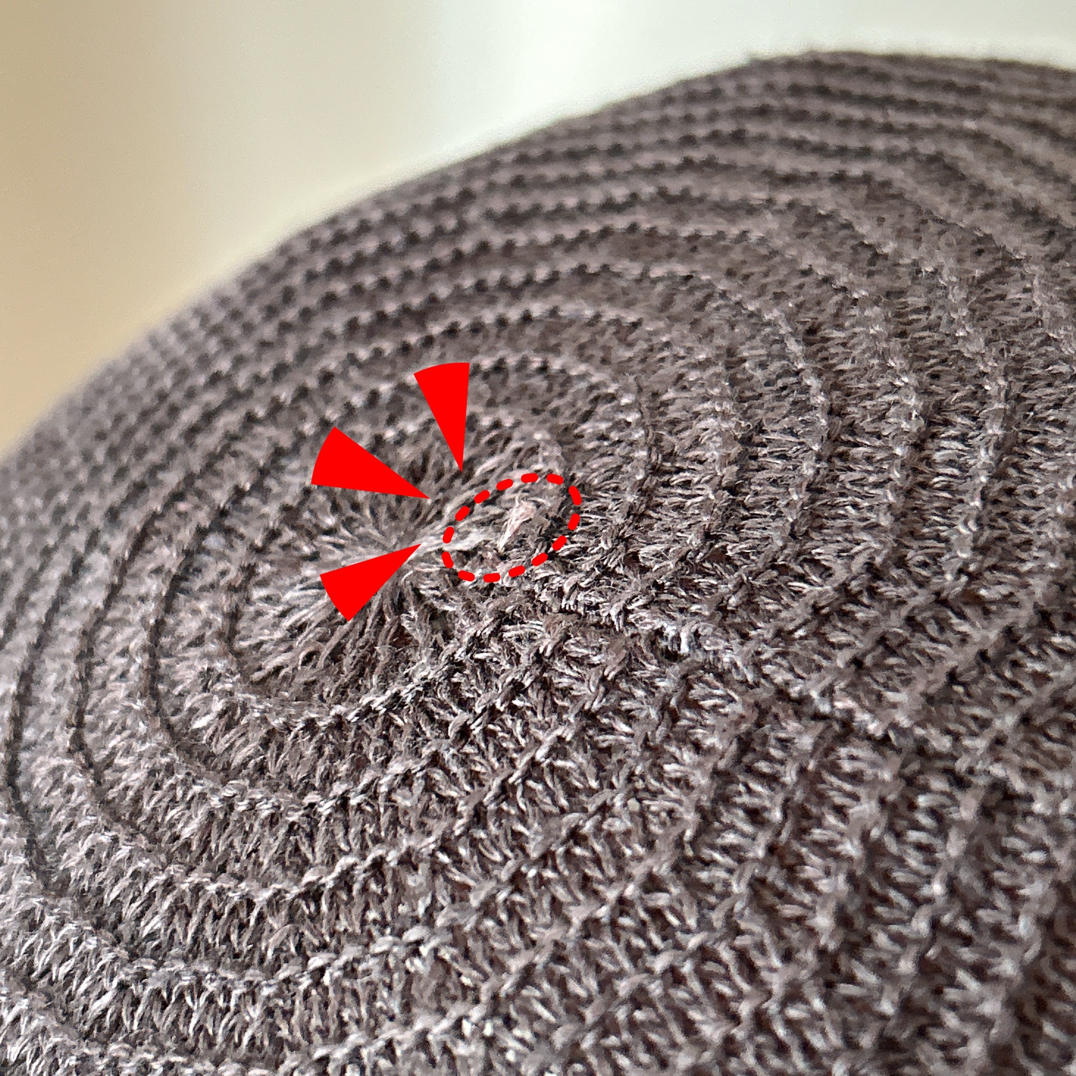 無印良品の「リネン混 ニット キャップ」