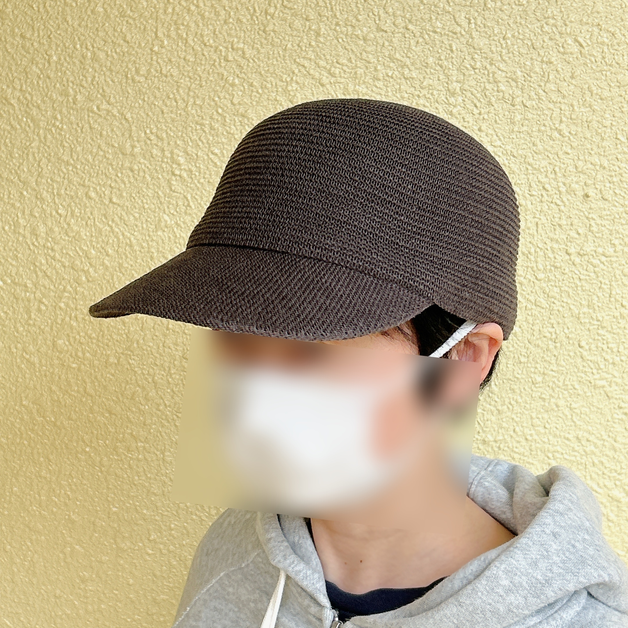 無印良品の「リネン混 ニット キャップ」