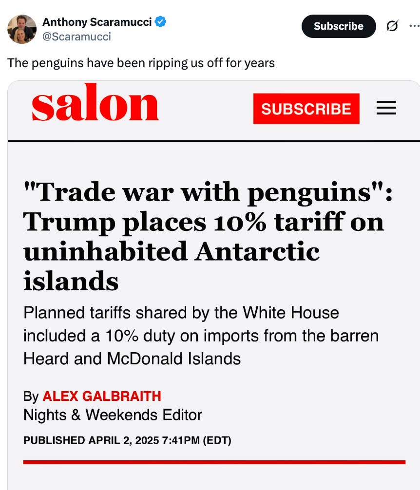 Why Donald Trump Put Tariffs On Penguin Island