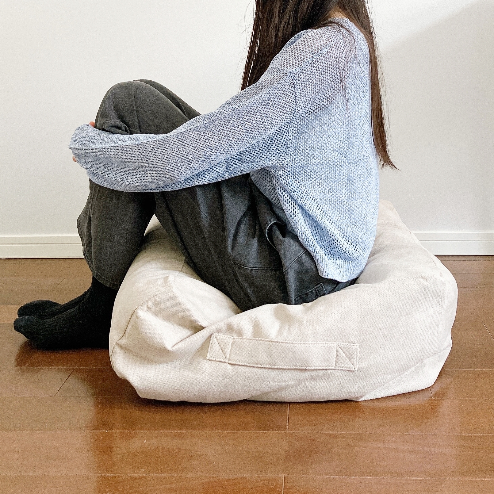 NITORI(ニトリ)の「【デコホーム商品】布団収納クッションカバー シェニーIV(アイボリー)」