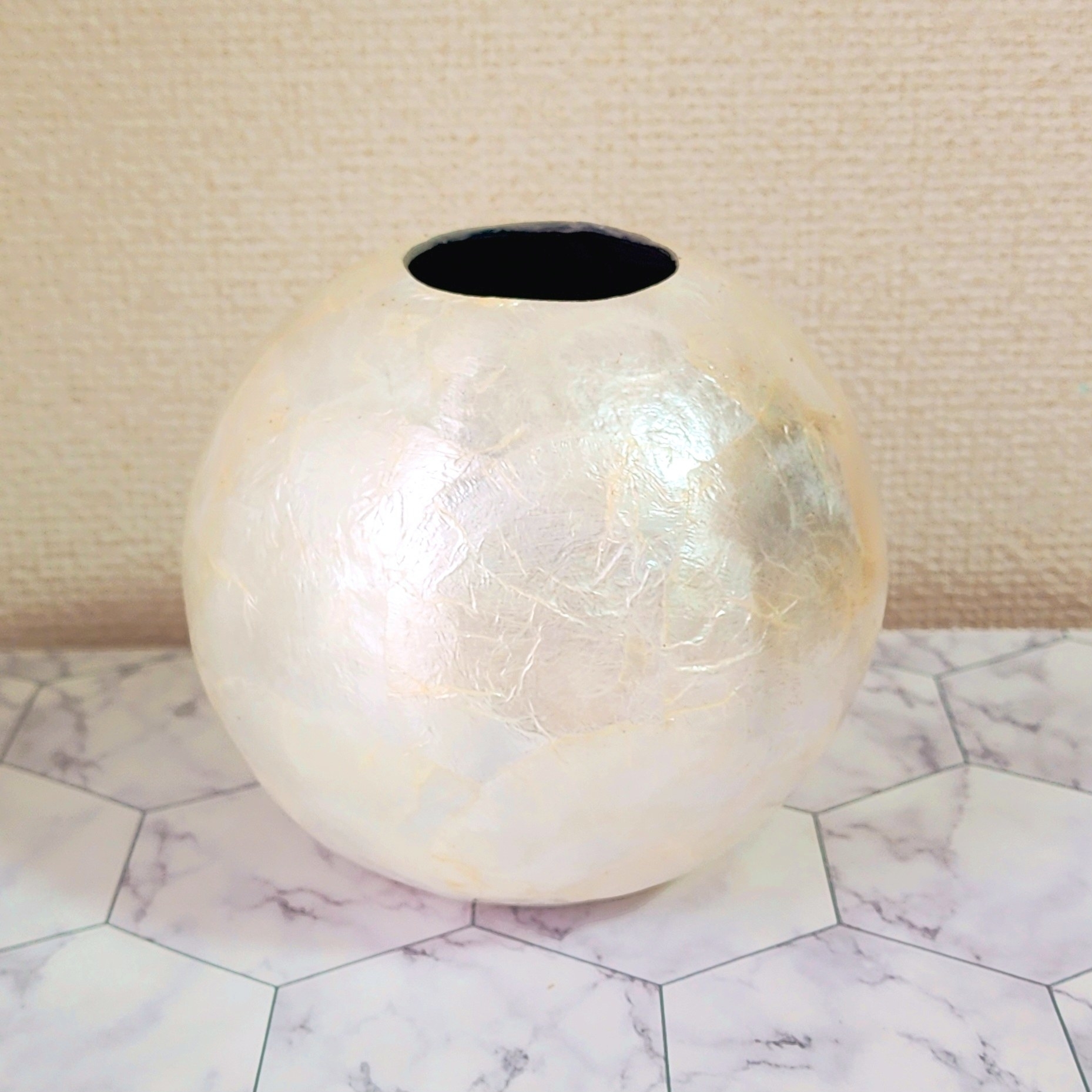 フランフランの「シェル フラワーベース S ホワイト」