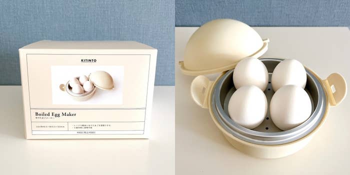 3COINSの「《レンジで簡単》ゆでたまごメーカー/KITINTO」