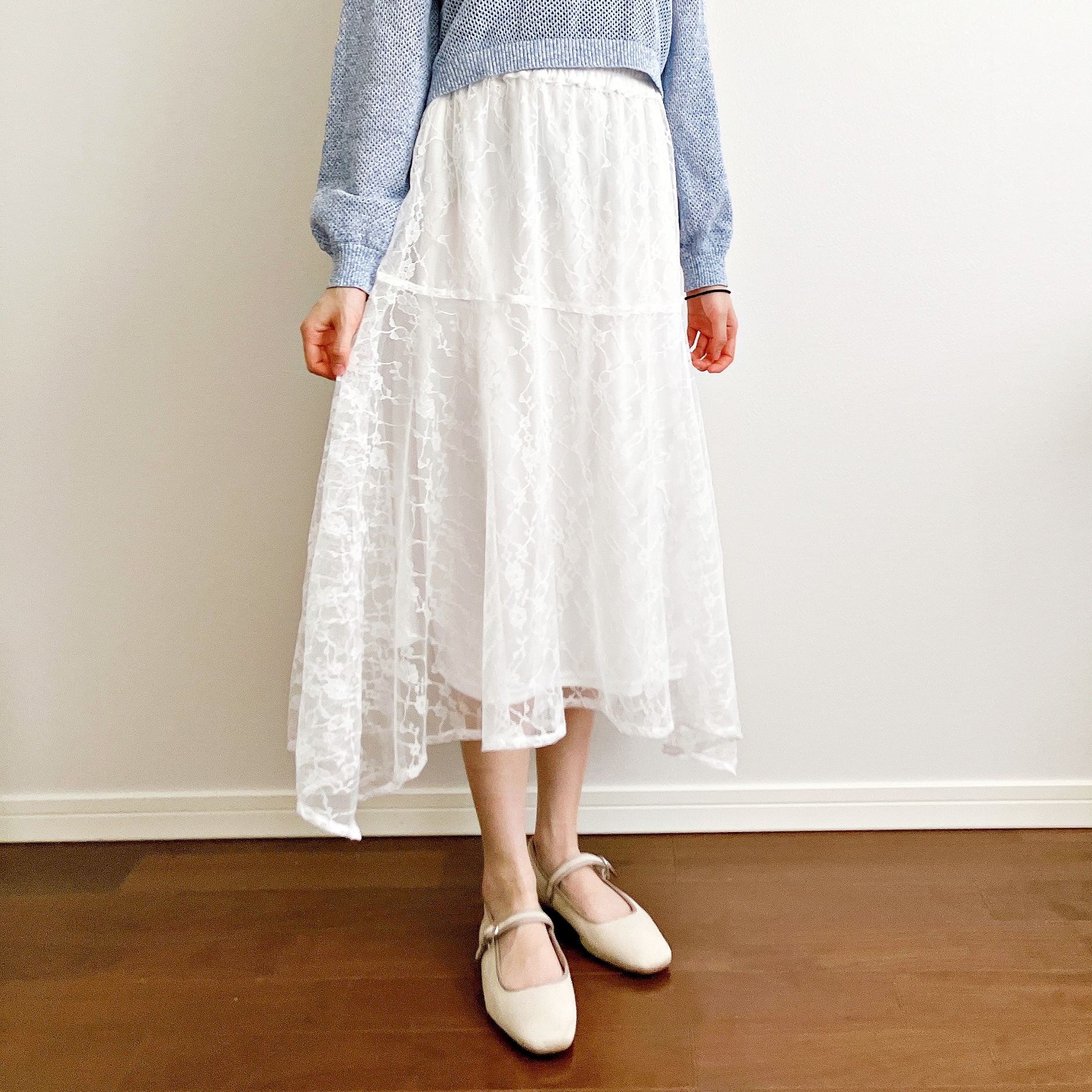 Honeys(ハニーズ)の「レーススカート」