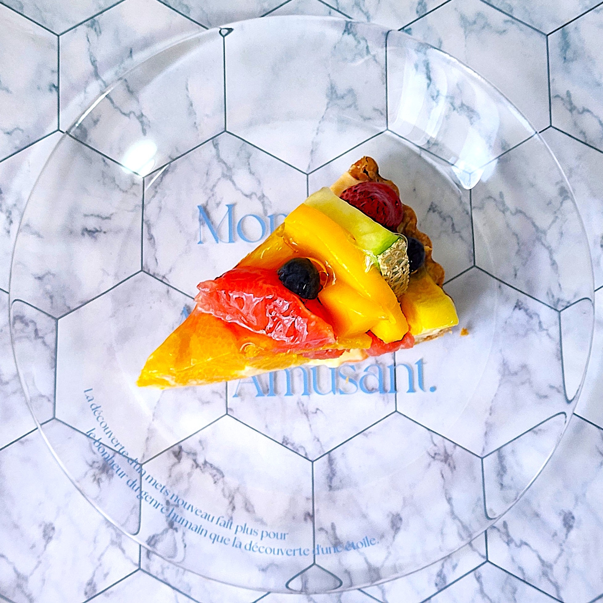 Francfranc(フランフラン)「タイポ ガラスプレート」