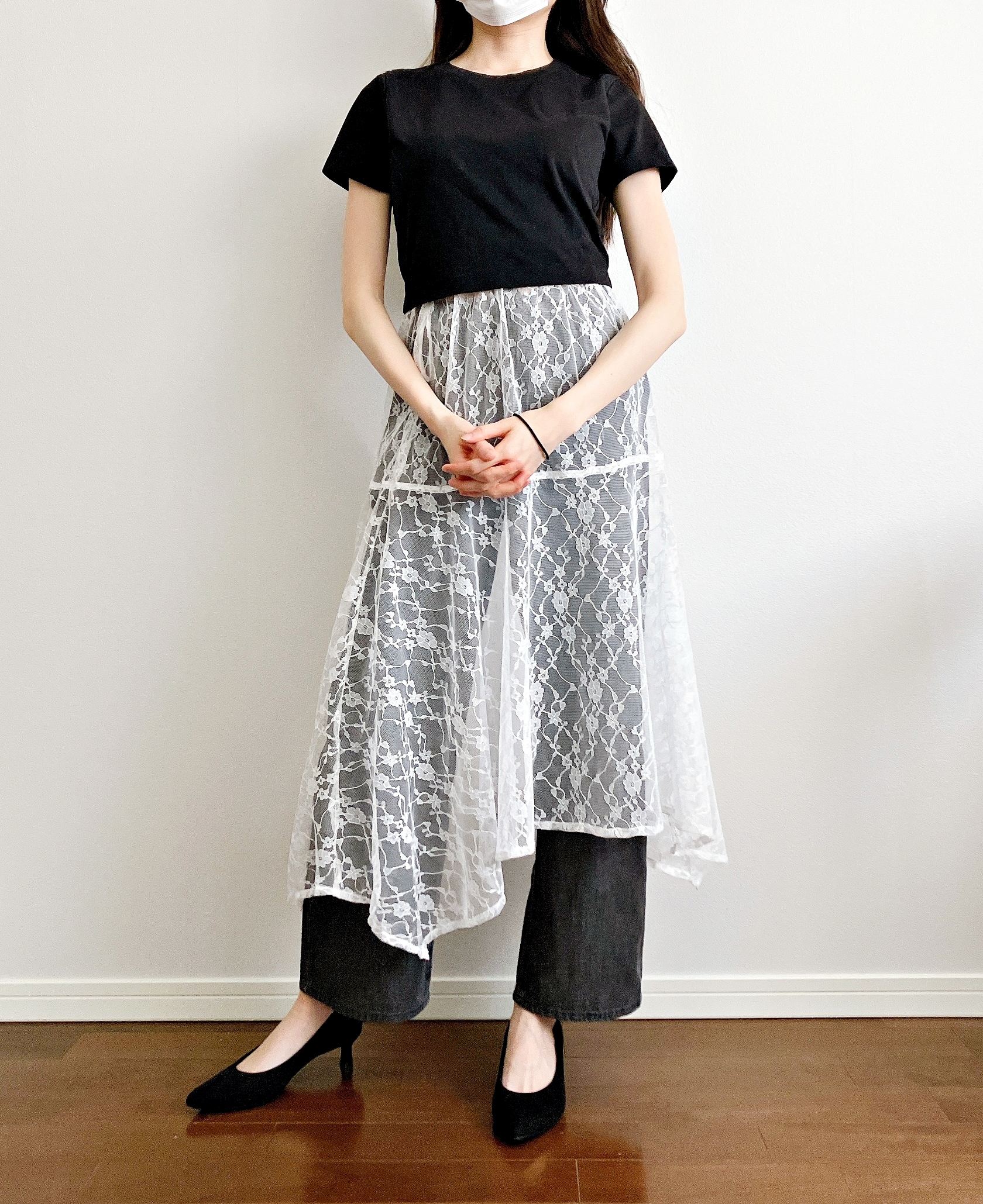 Honeys(ハニーズ)の「レーススカート」