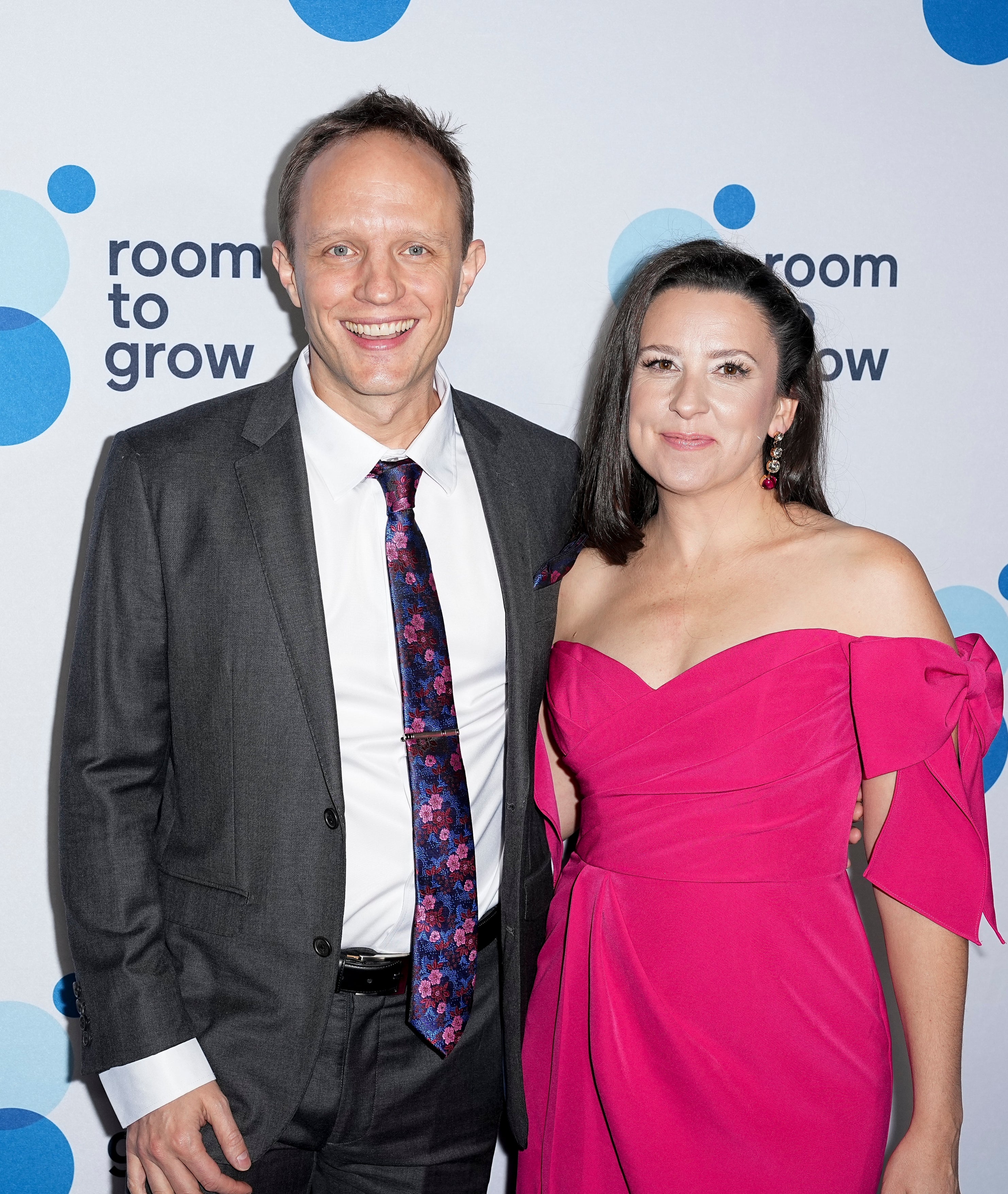 Aron Accurso and Ms. Rachel at an event