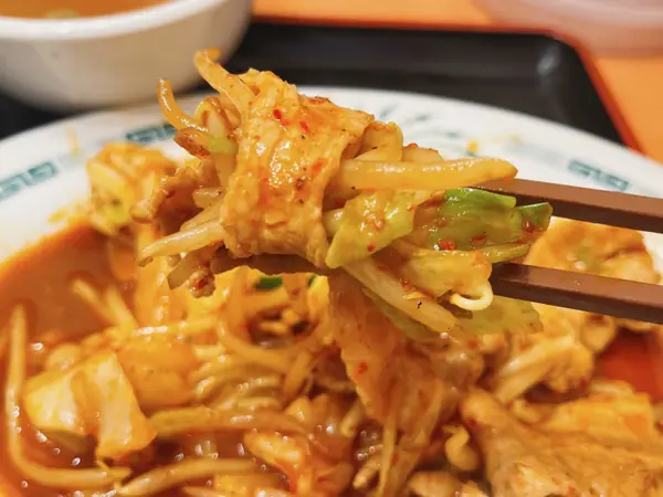 日高屋の「バクダン炒め定食」