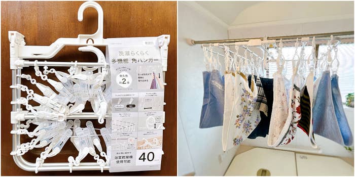 NITORI(ニトリ)おすすめの洗濯便利アイテム「洗濯らくらく 多機能 角ハンガー(ホワイト 40ピンチ)」