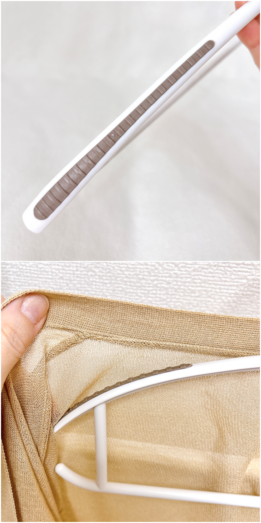 3COINS（スリーコインズ）「滑り止め付きハンガー4本セット」