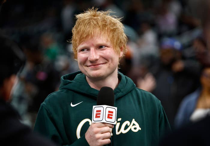 Ed Sheeran during an interview.