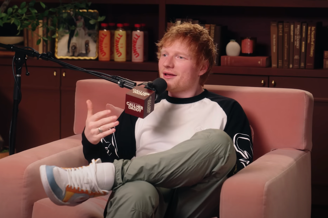 Ed Sheeran during a podcast interview