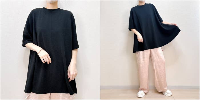 coca(コカ)「エンボスAライン半袖チュニック レディース」