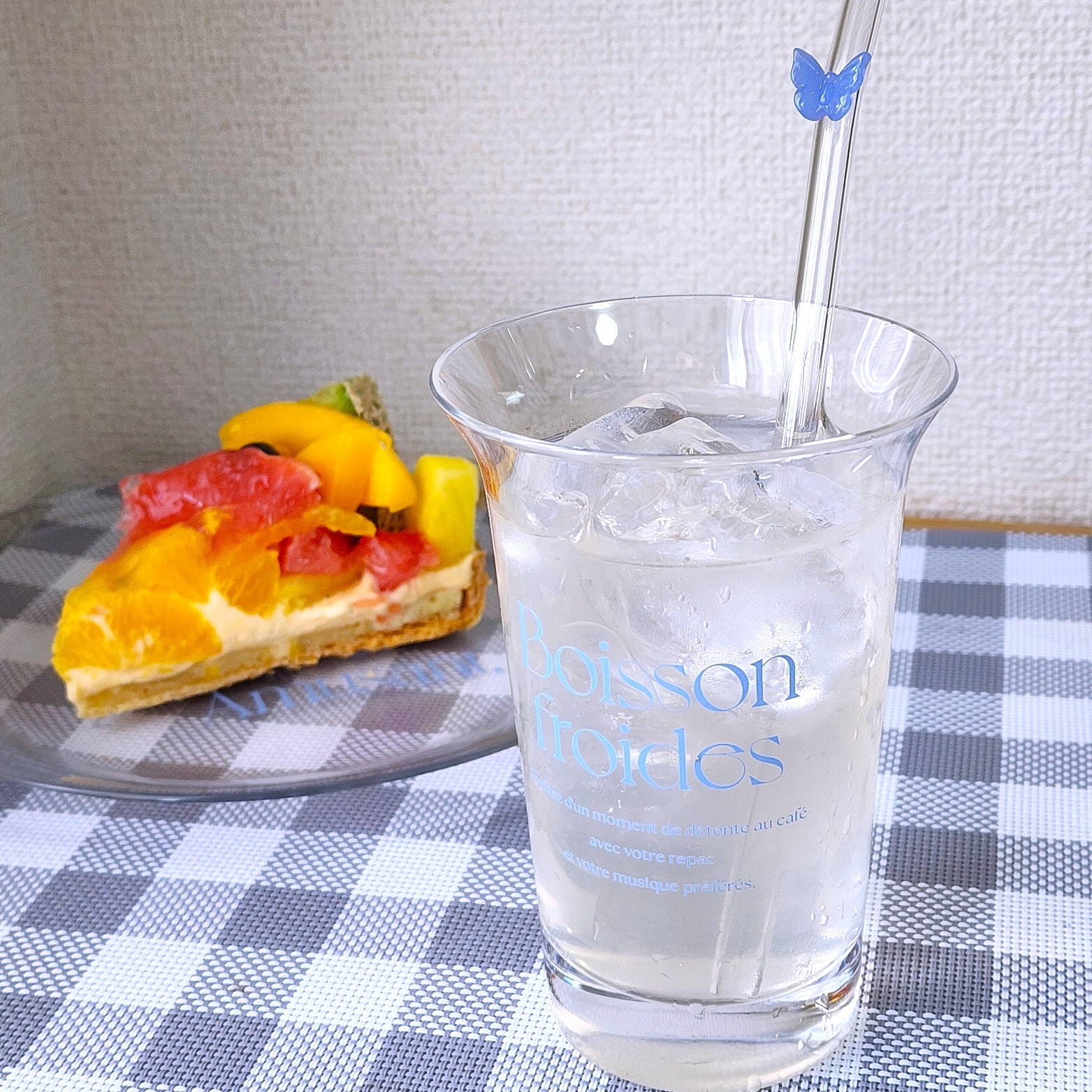 Francfranc(フランフラン)「タイポ ストロー付きガラスタンブラー」