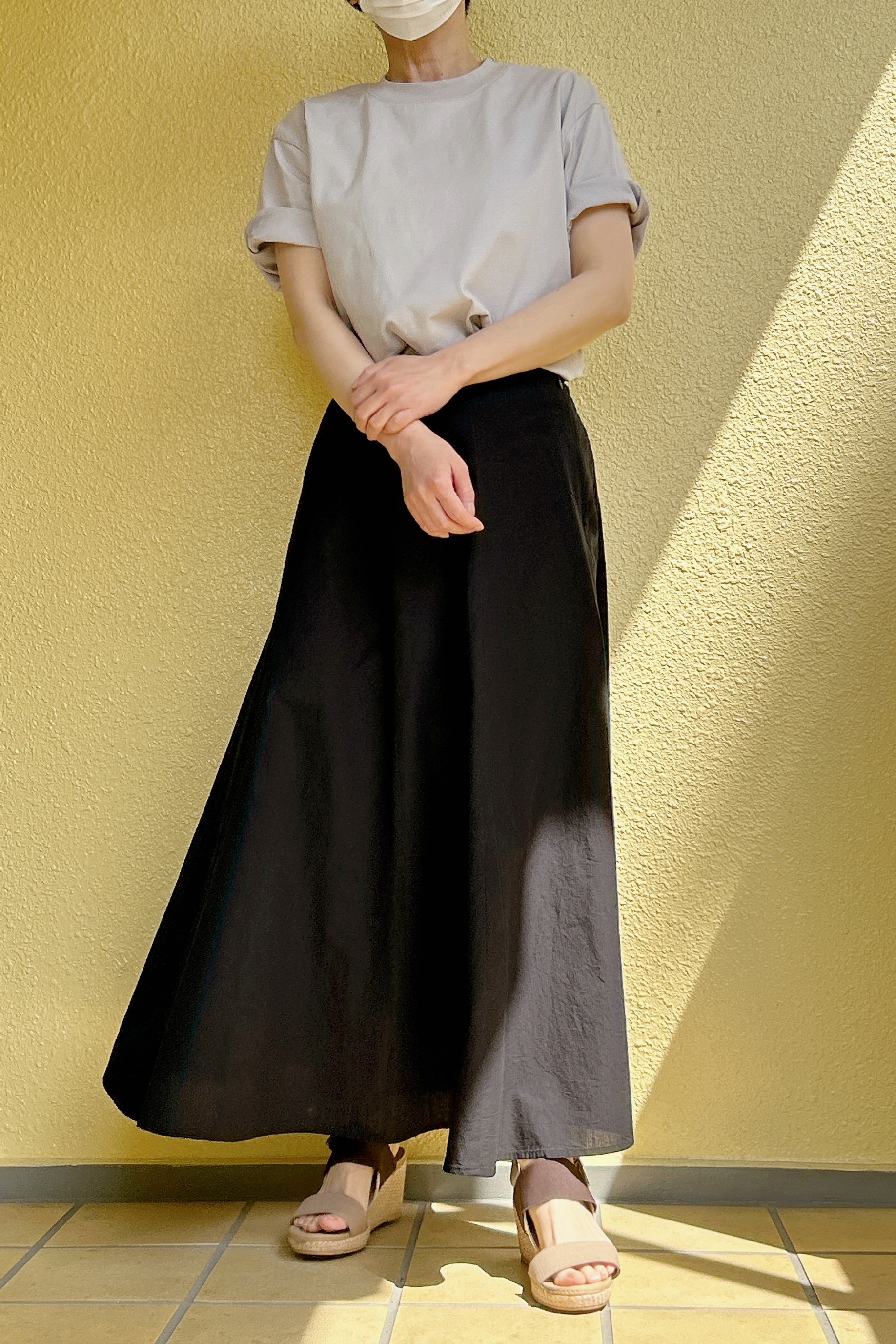 無印良品の「婦人 涼感フレアスカート」