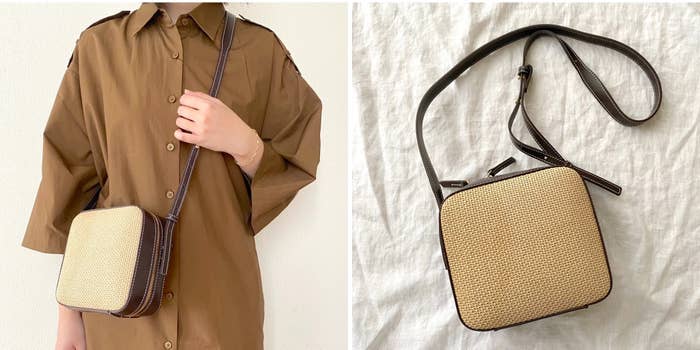 ZARAの「ウーヴン クロスボディバッグ」