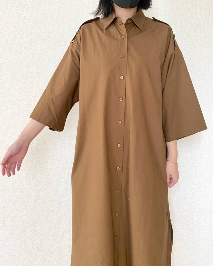セザンヌ オーガニックコットン オーバーサイズ シャツ ワンピ ユニクロC】4990円→3990円に値下げ中!「このゆったり感