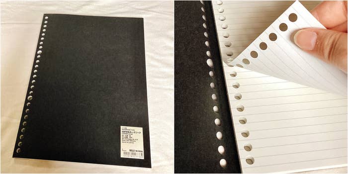 無印良品のオススメの文房具「ノート型はがせるルーズリーフ」