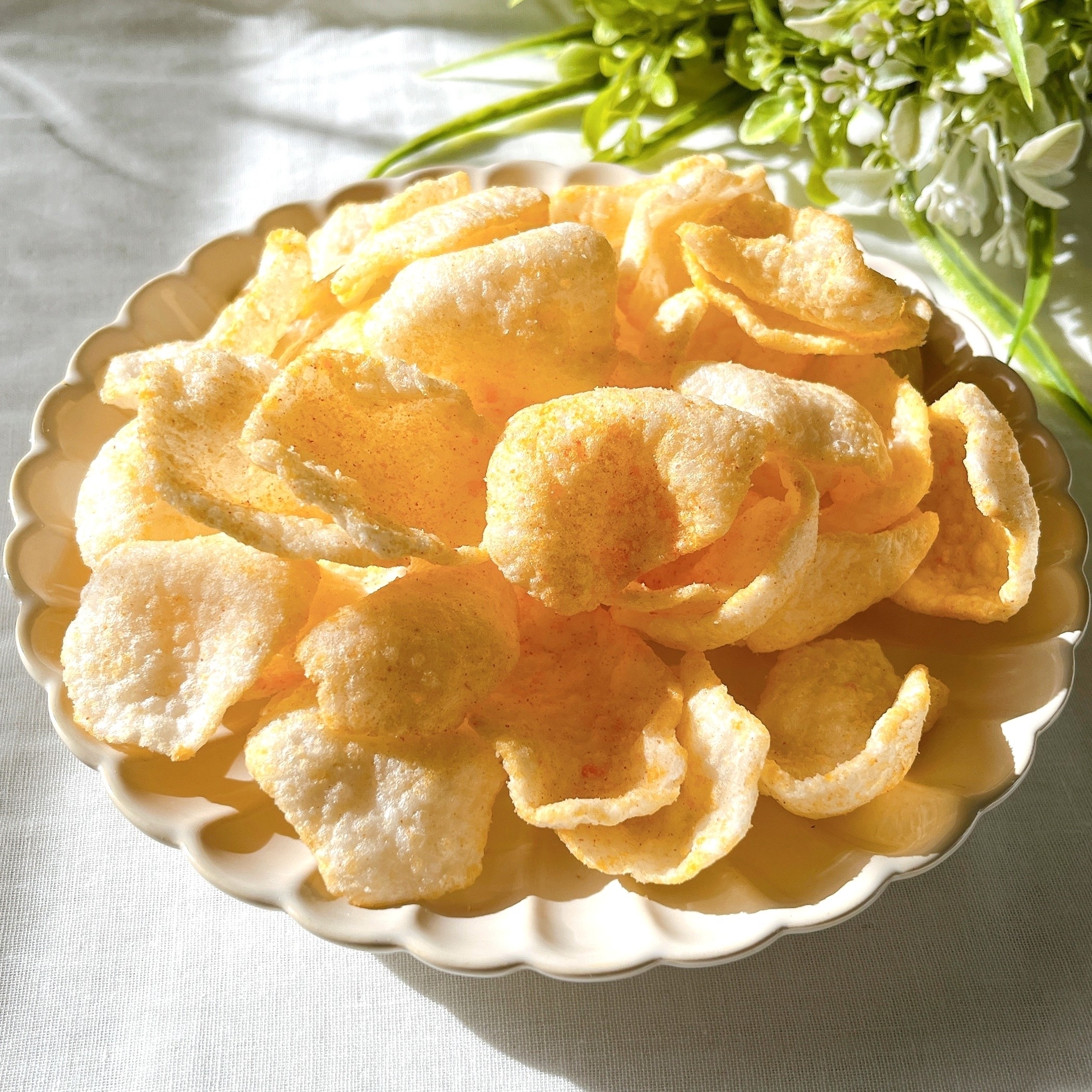 無印良品の「お米のスナック ふわっと軽いチップス ヤンニョムチキン味」