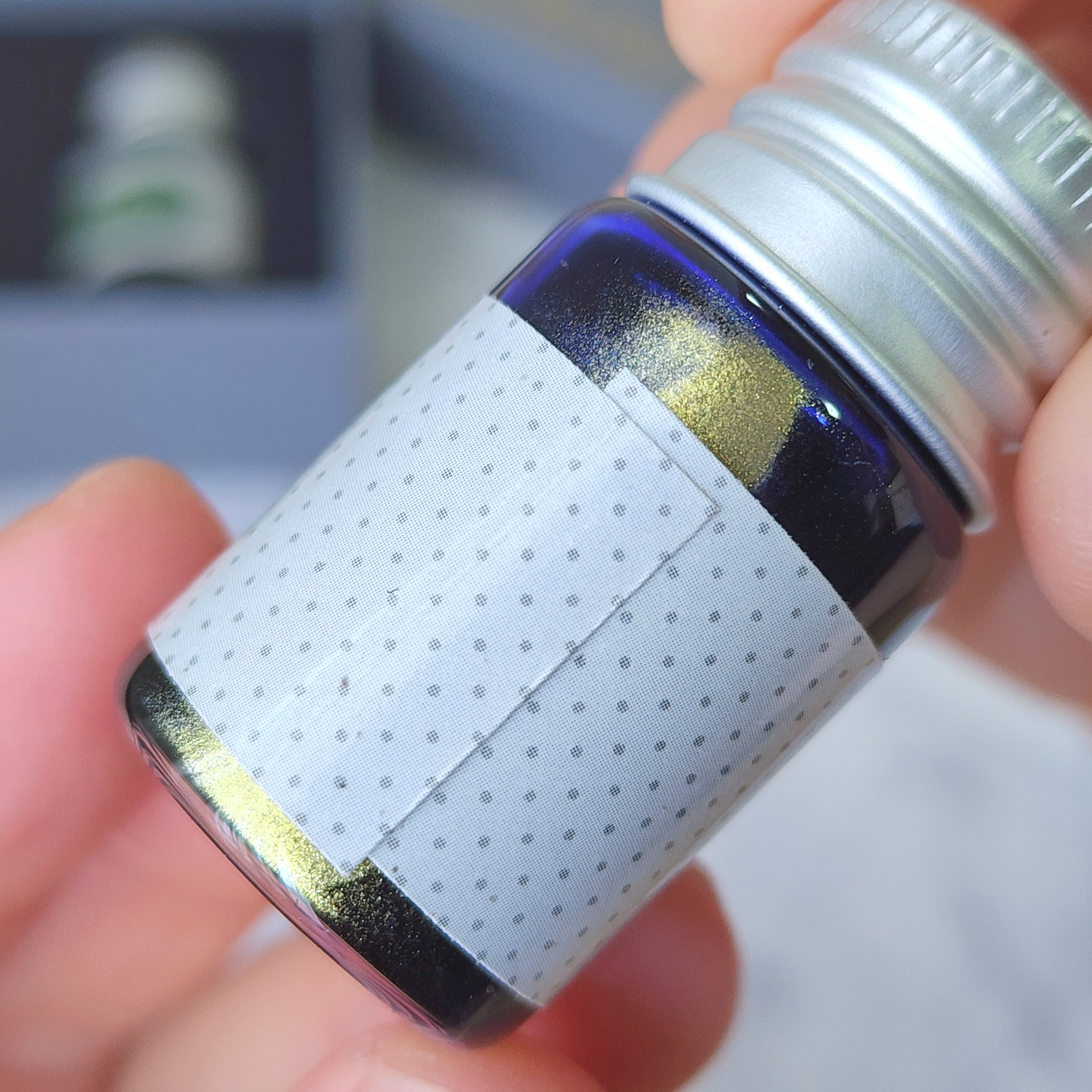 THREEPPY(スリーピー)「ラインストーンガラスペン/ガラスペンインク ラメ入り」