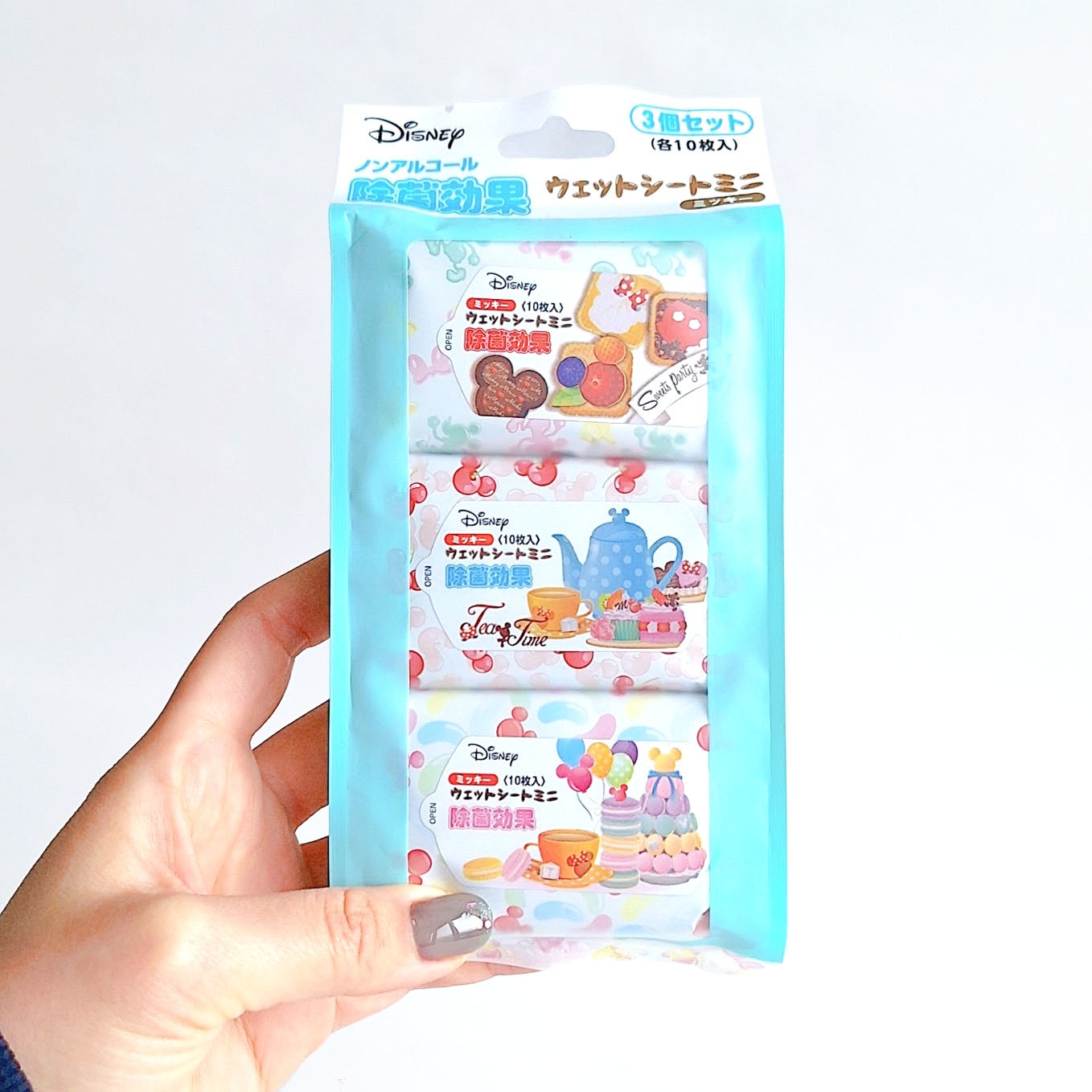 セリアの「ミッキー ウェットシートミニ」