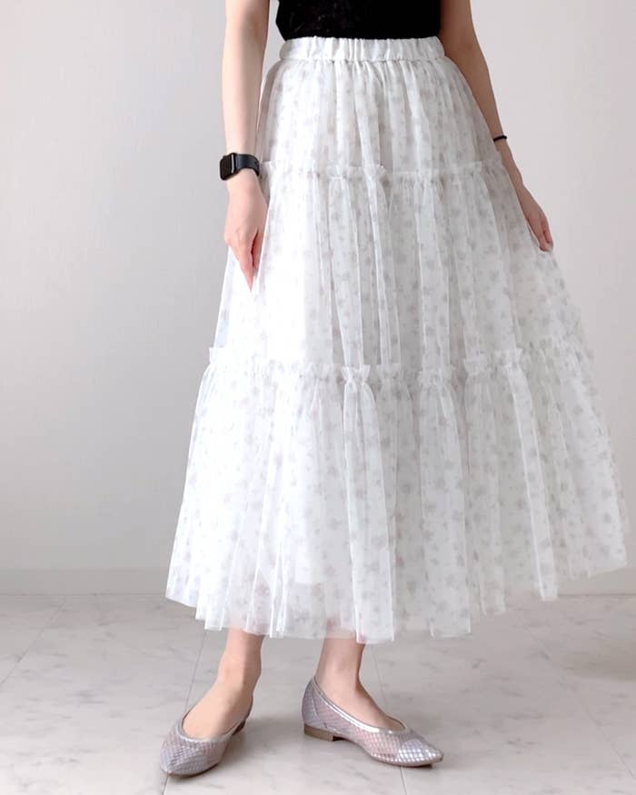 GUの「チュールスカート by rokh」