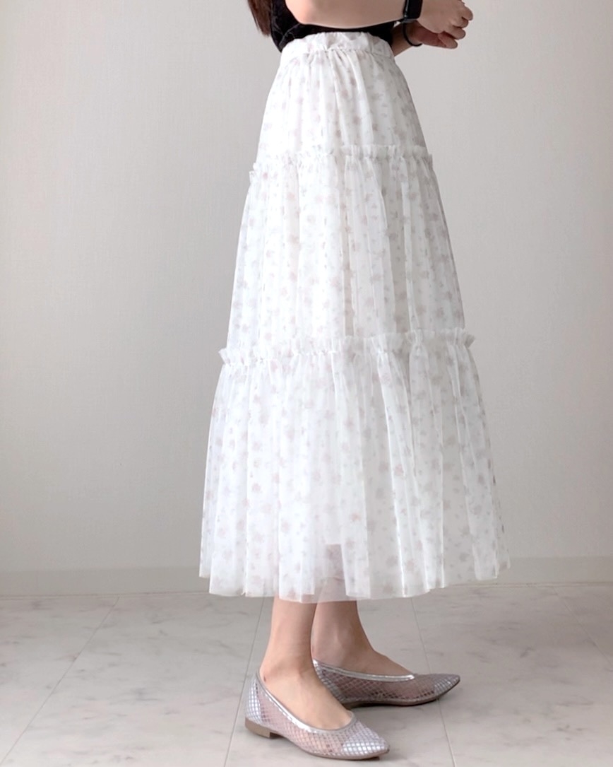 GUの「チュールスカート by rokh」