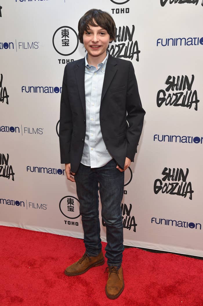Finn Wolfhard on a red carpet