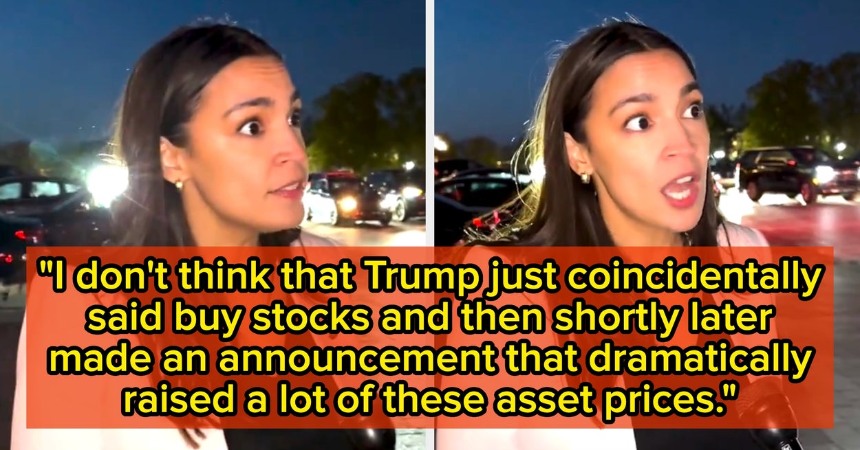People Are Giving AOC A Round Of Applause For Demanding An End To Insider Trading