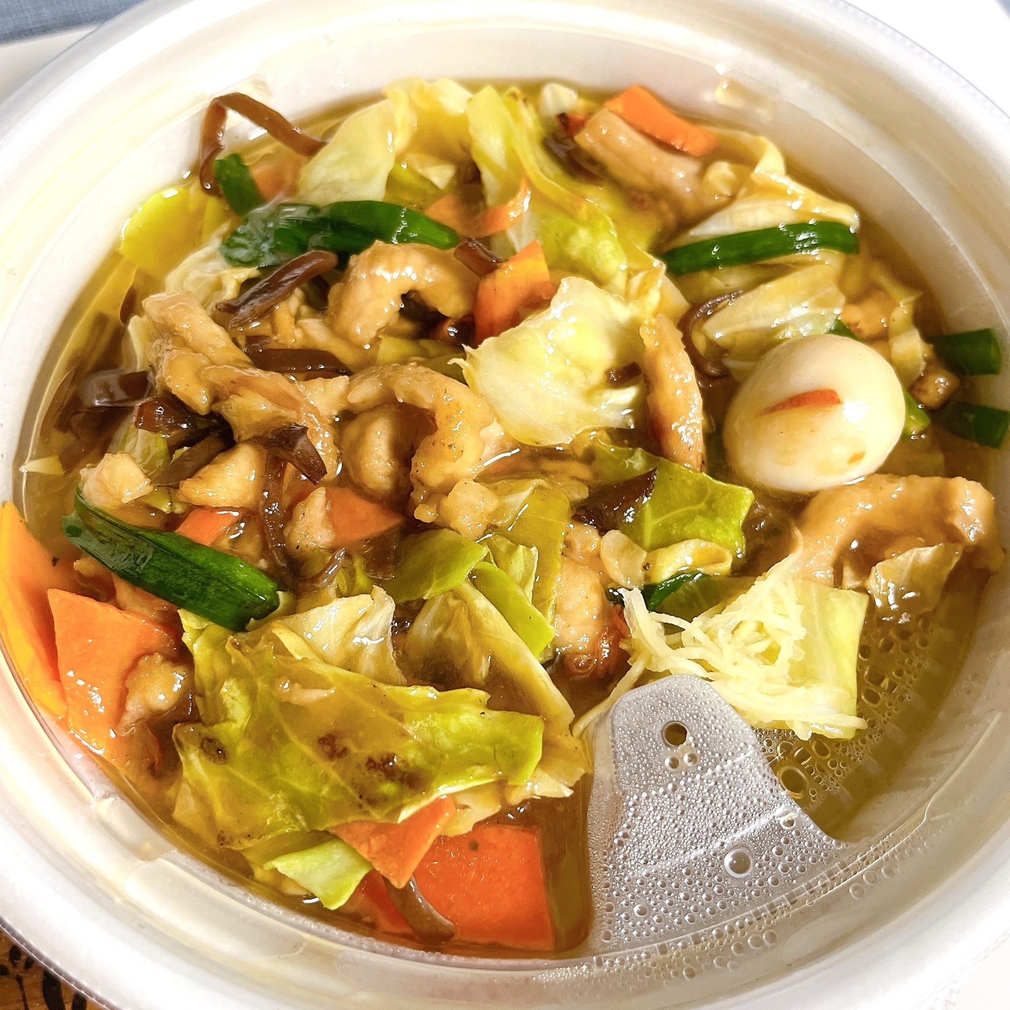 バーミヤンの「たっぷり豚肉と野菜の旨味あんかけチャーハン」