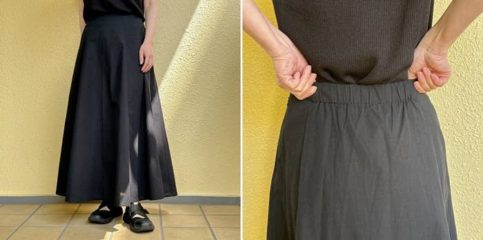 無印良品の「婦人 涼感フレアスカート」