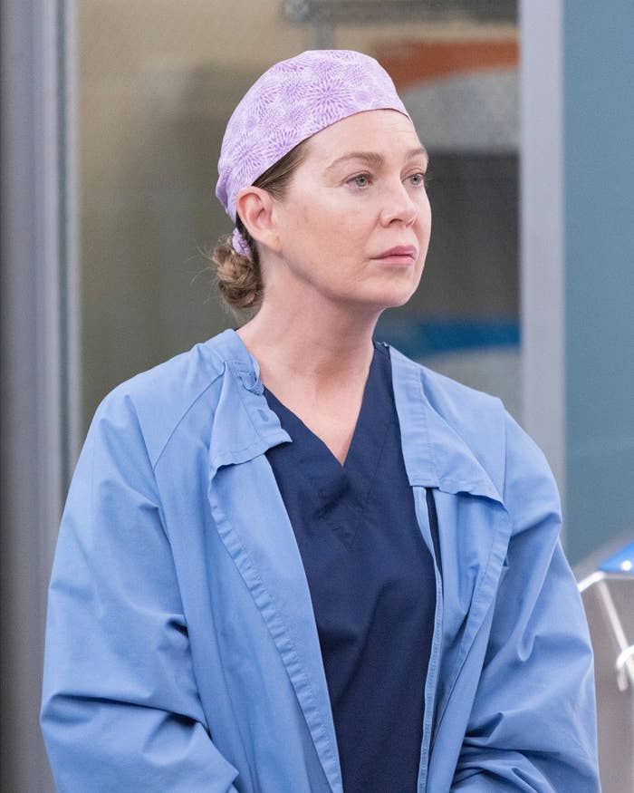 Ellen Pompeo in a scene from "Grey's Anatomy"