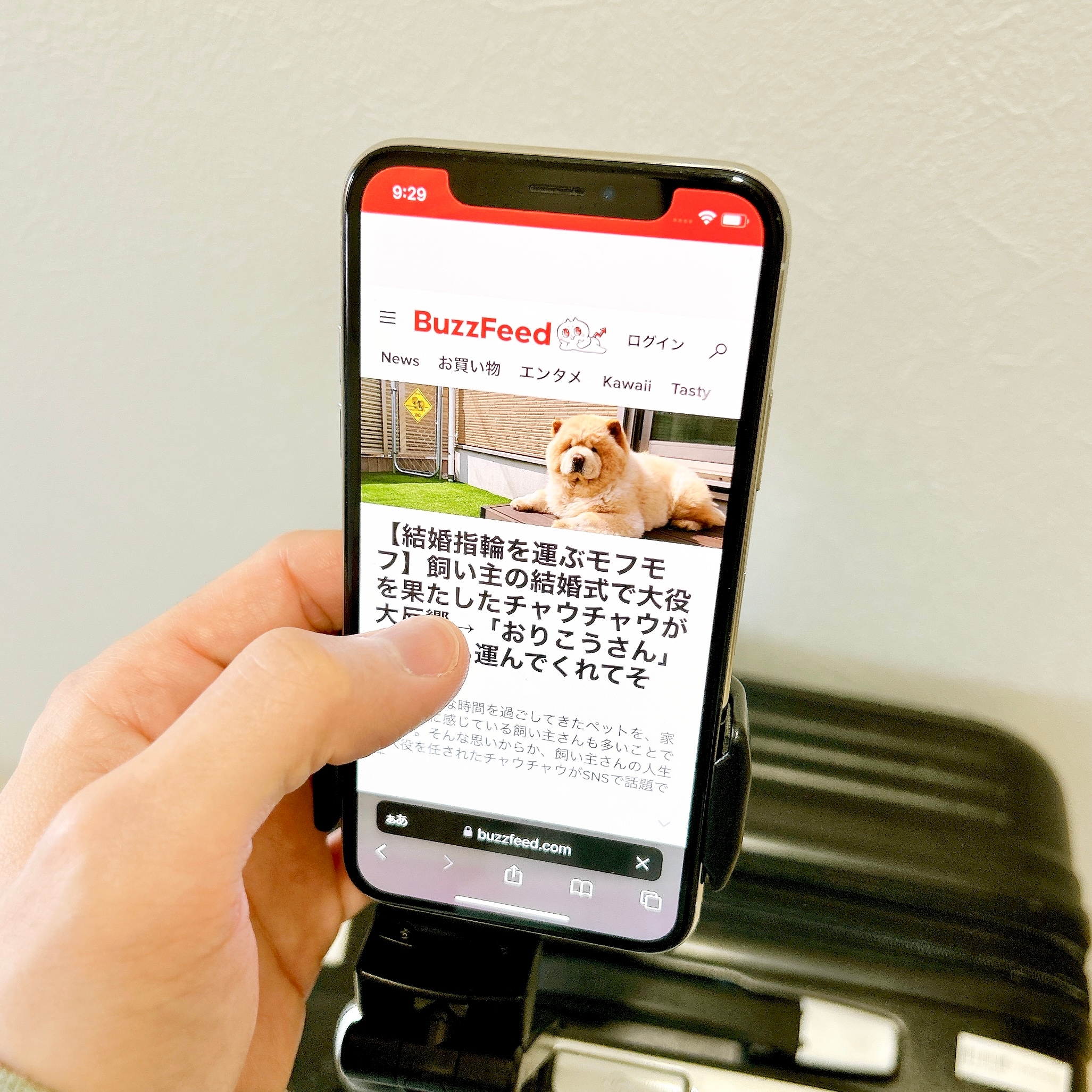 3COINSの「どこでも挟めるトラベルスマホホルダー」