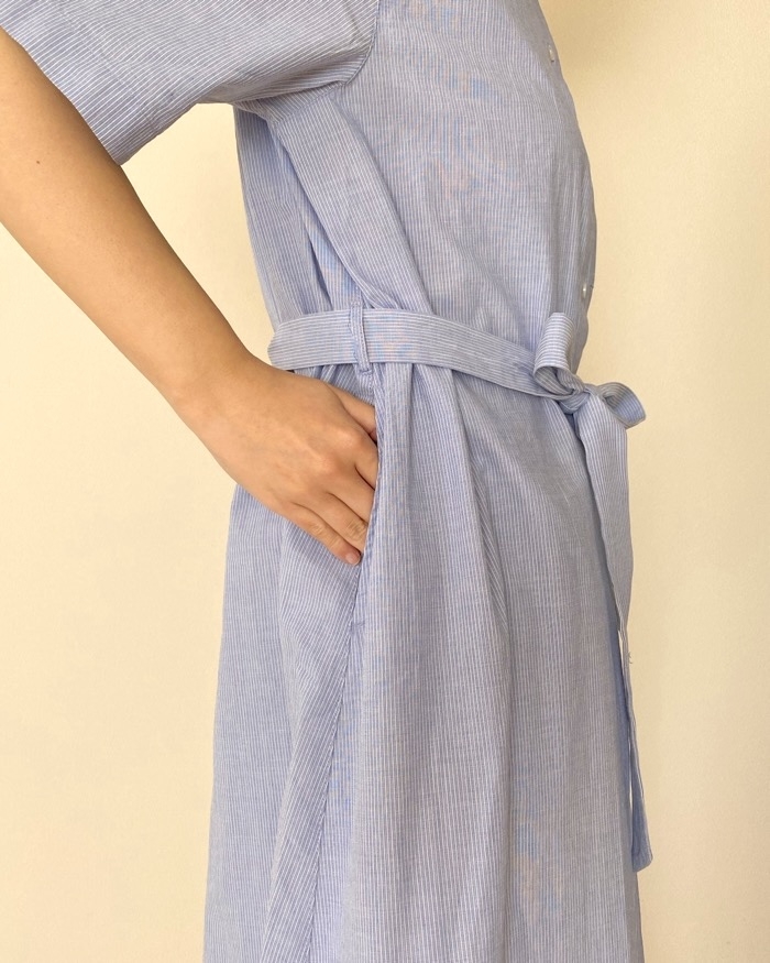 無印良品の「婦人 涼感 半袖シャツワンピース」